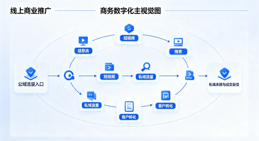 玉州区线上商业推广怎么做？全域流量闭环搭建与低成本转化实战指南